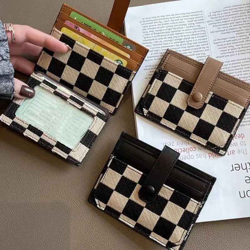 Checkerboard Card Holder