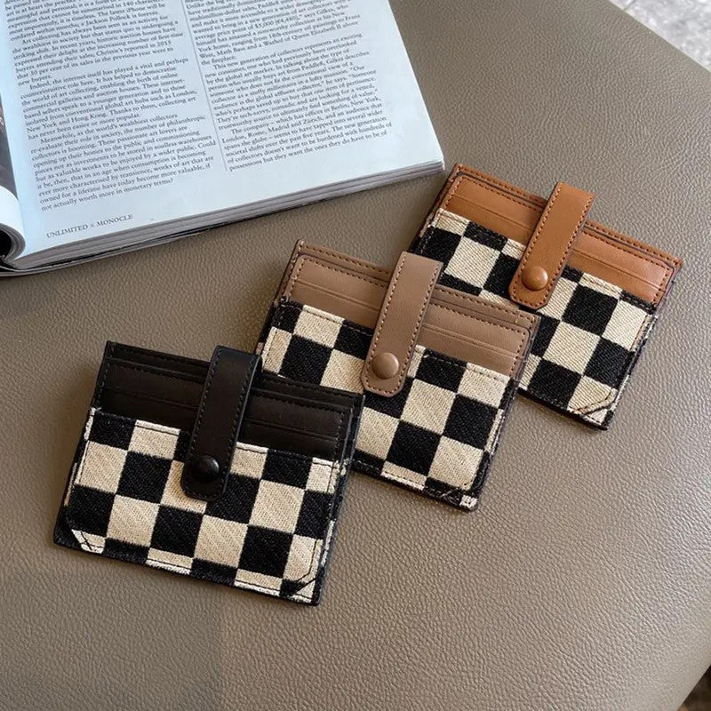 Checkerboard Card Holder