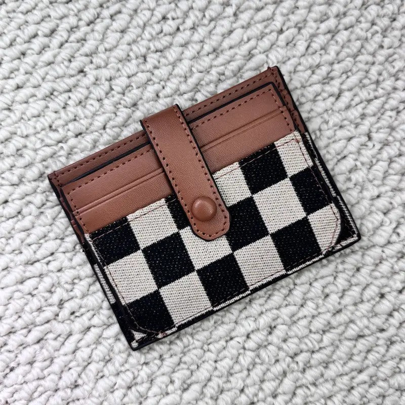Checkerboard Card Holder