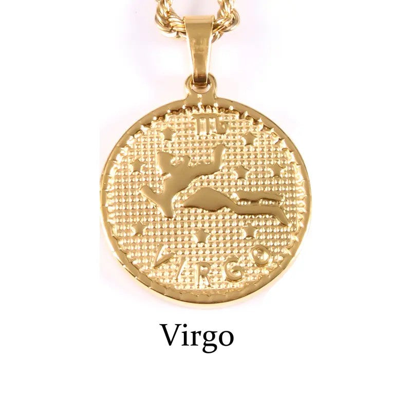 Zodiac Coin Necklace