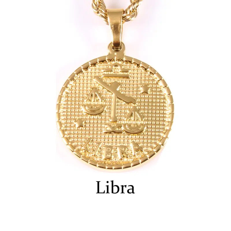Zodiac Coin Necklace