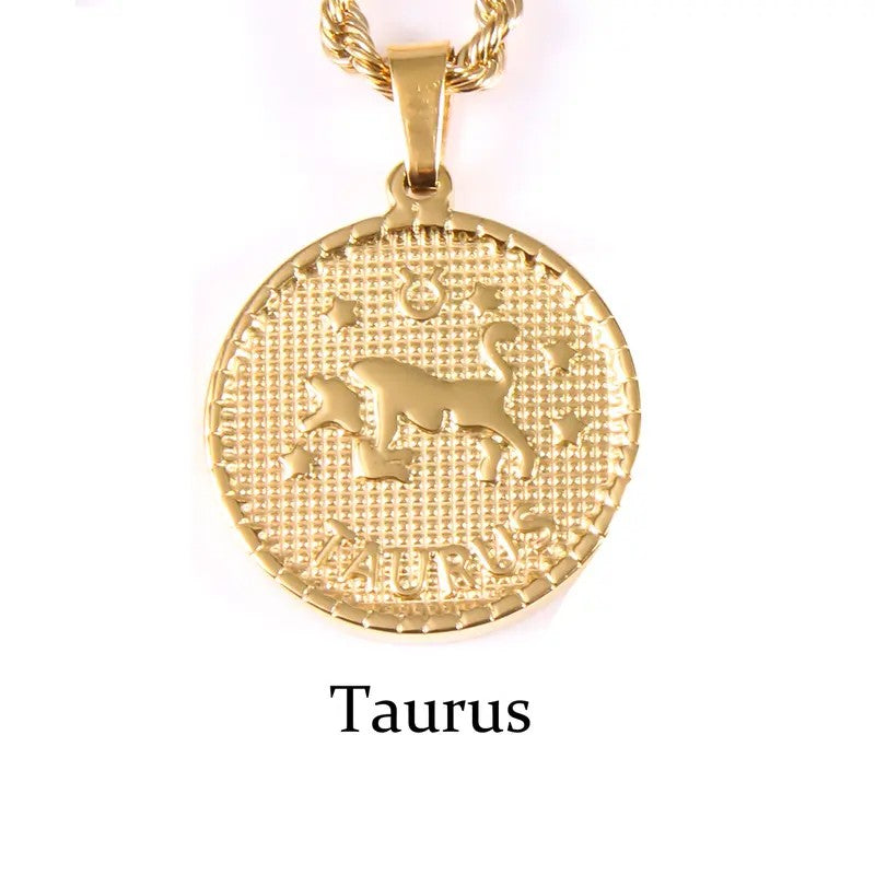 Zodiac Coin Necklace