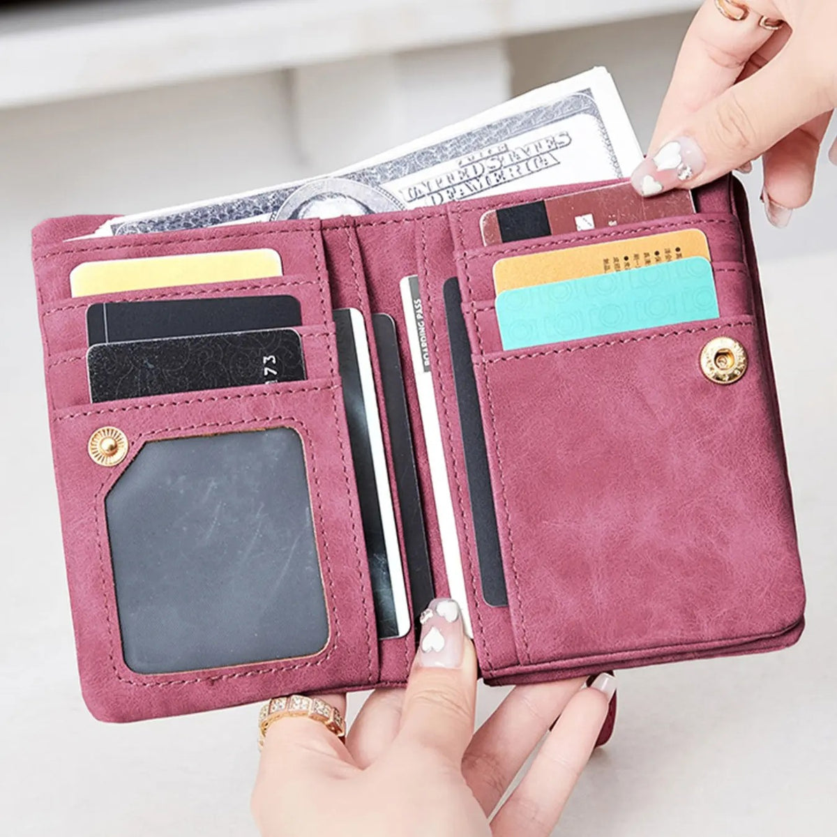 Suede Wristlet Wallet