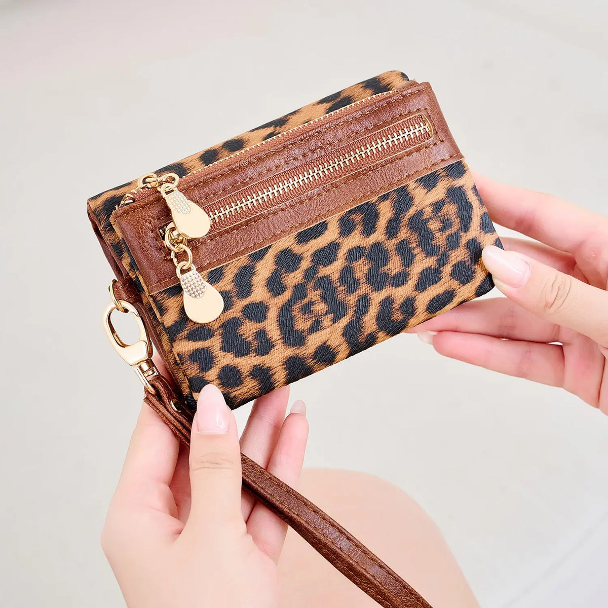 Suede Wristlet Wallet