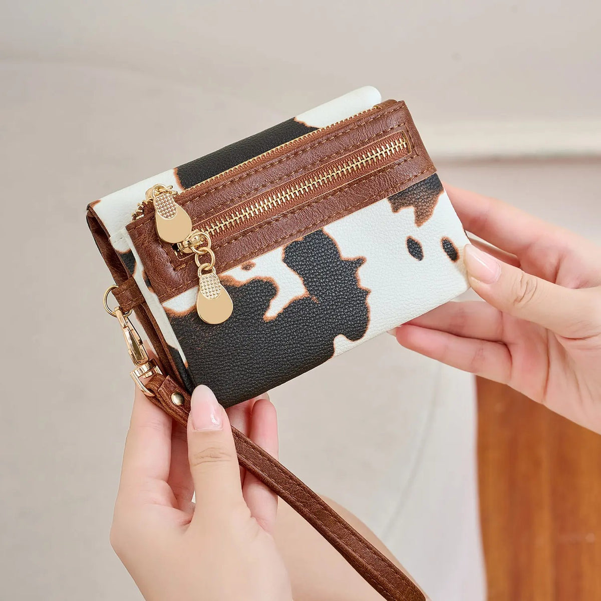 Suede Wristlet Wallet