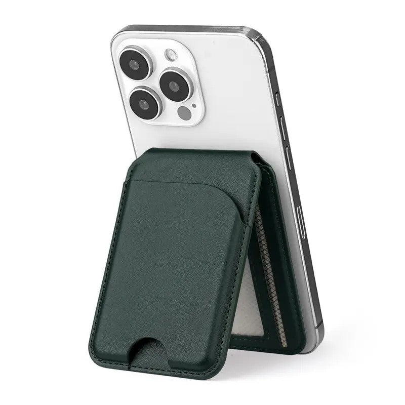 Magnetic Leather Card Wallet