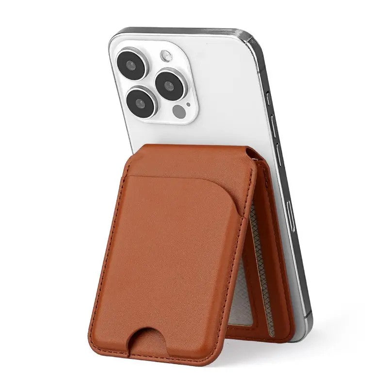 Magnetic Leather Card Wallet