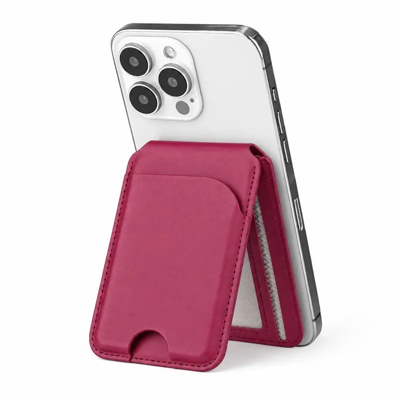 Magnetic Leather Card Wallet