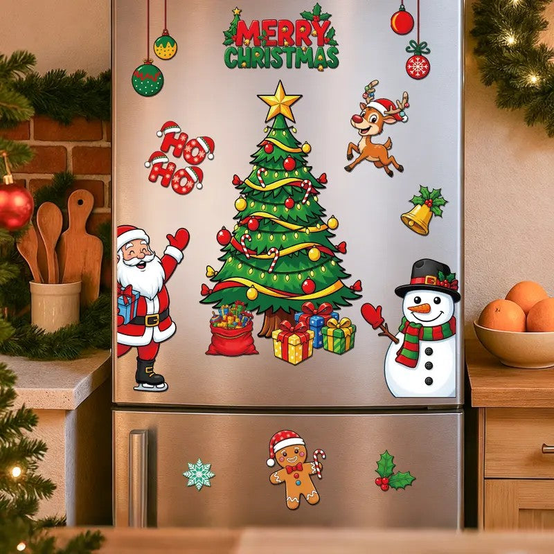 Christmas Holiday Magnet Set