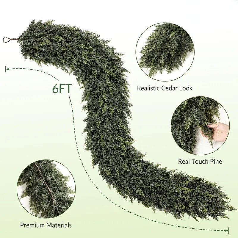 Faux Cedar Garland