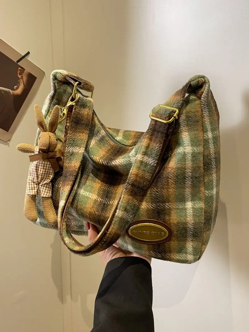 Plaid Shoulder Bag