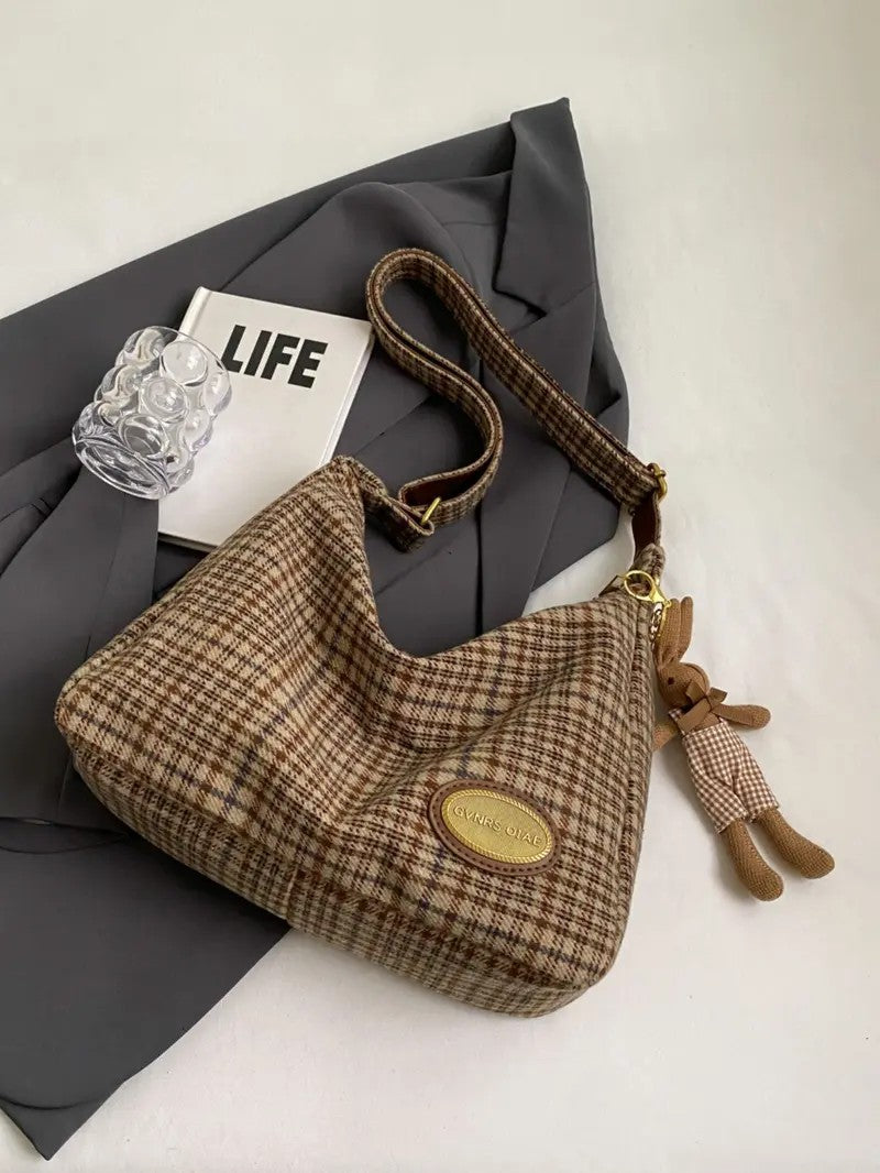 Plaid Shoulder Bag