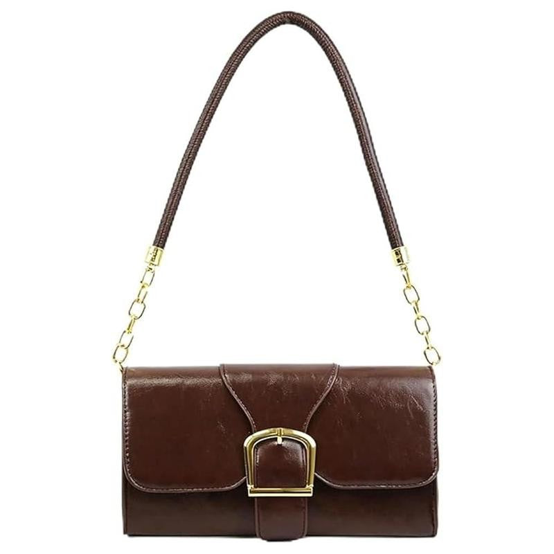 Buckle Chain Shoulder Bag