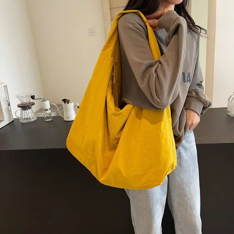 Brown Slouchy Tote Bag
