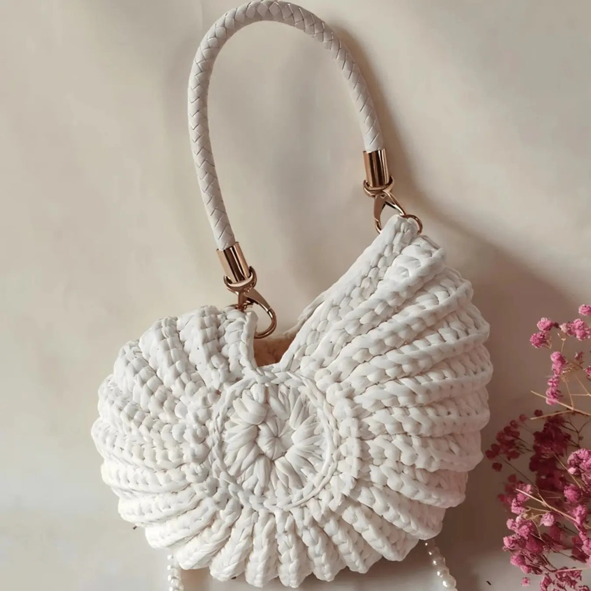 Crochet Shell Shoulder Bag