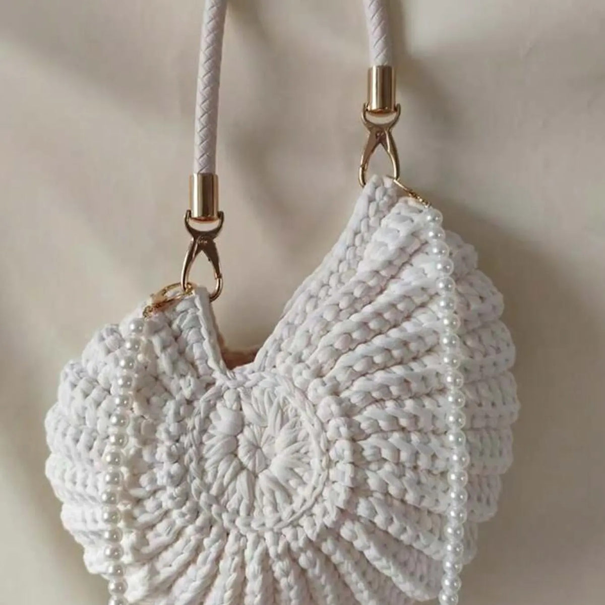 Crochet Shell Shoulder Bag