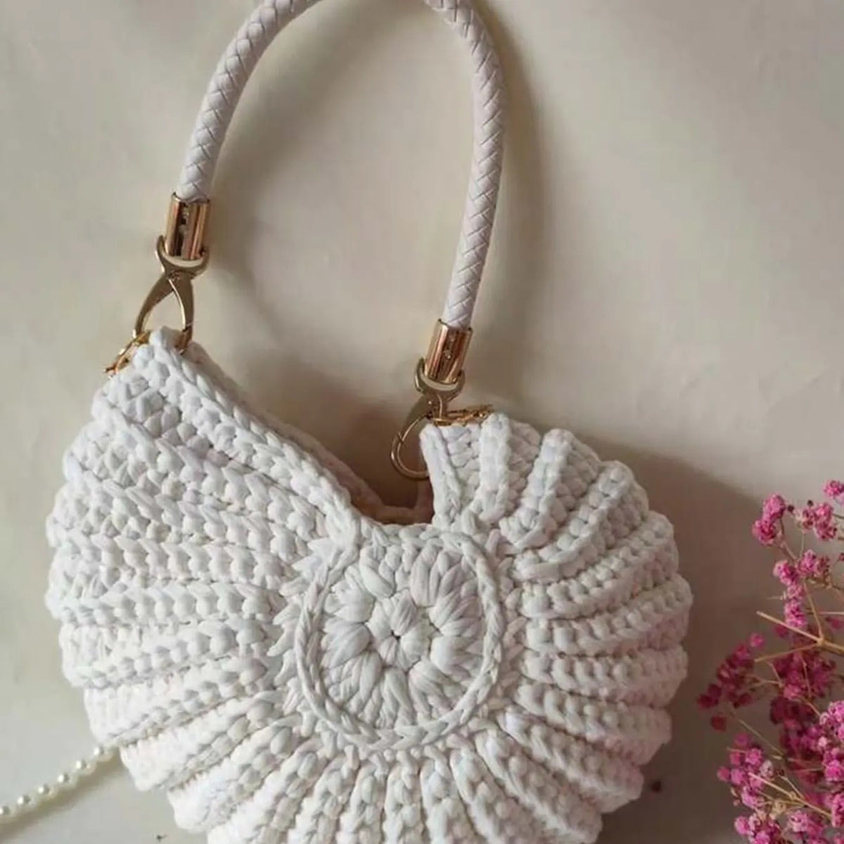 Crochet Shell Shoulder Bag