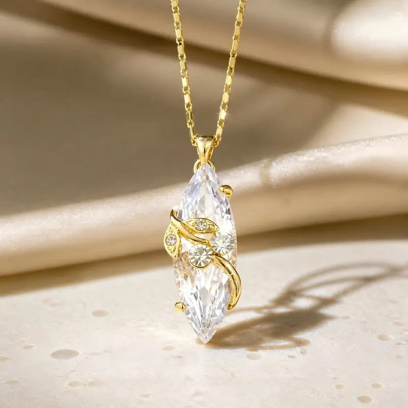 Marquise Crystal Vine Necklace