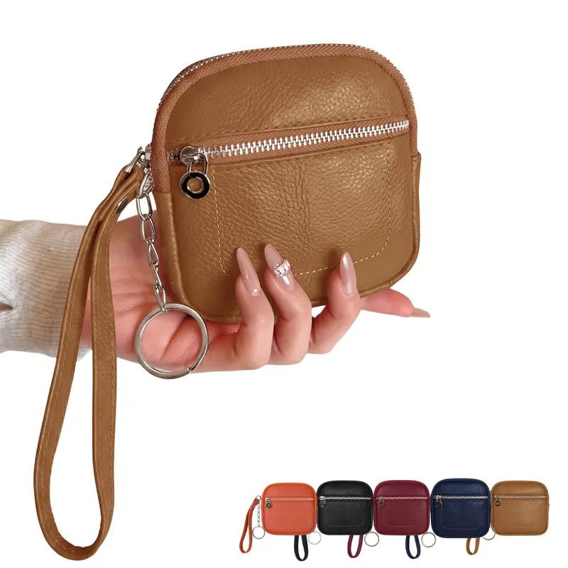 Pebbled Zip Wristlet