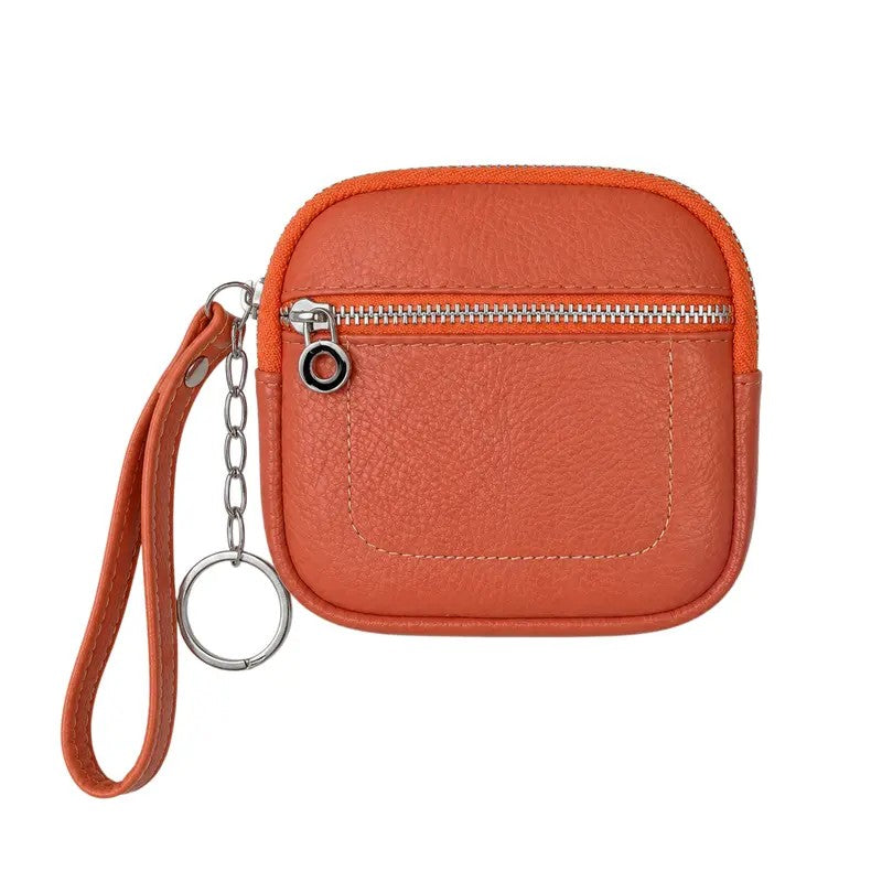 Pebbled Zip Wristlet