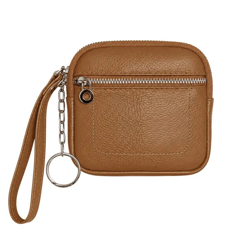 Pebbled Zip Wristlet
