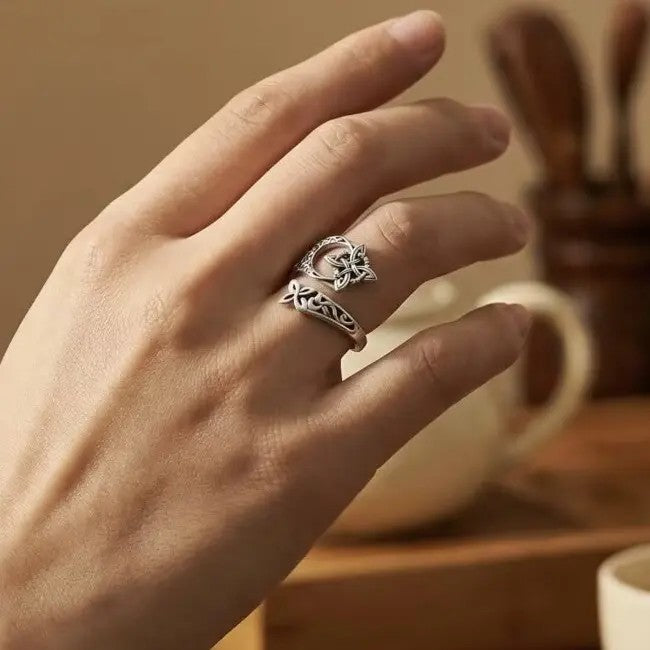 Celtic Trinity Knot Adjustable Ring