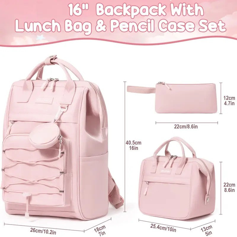 3-Piece Backpack, Lunch Bag & Pencil Case Set