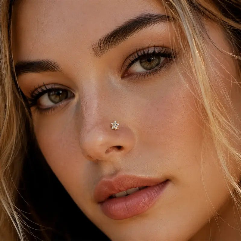 Crystal Star Flat Back Stud