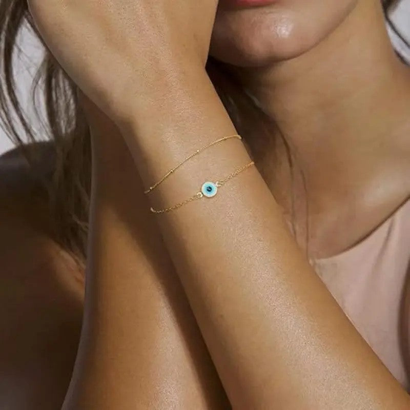 Evil Eye Stackable Bracelet Set