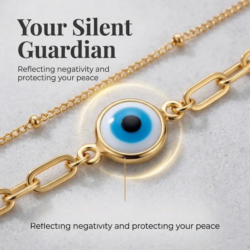 Evil Eye Stackable Bracelet Set