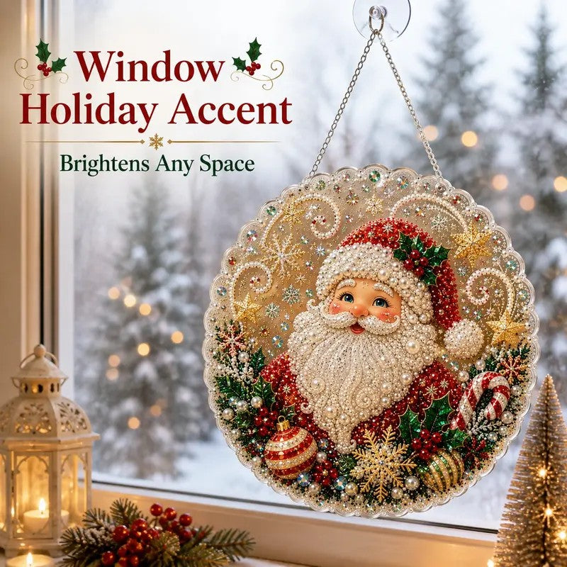 Santa Diamond Art Ornament
