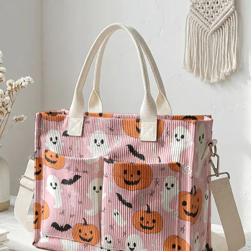 Ghost & Pumpkin Tote Bag
