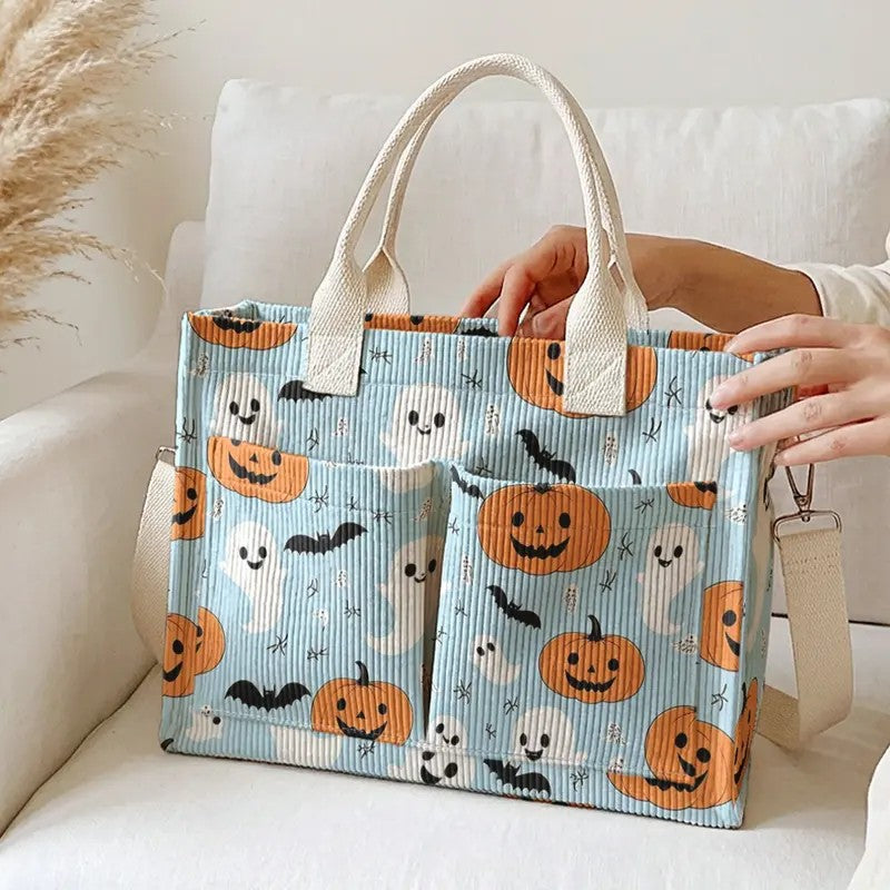 Ghost & Pumpkin Tote Bag