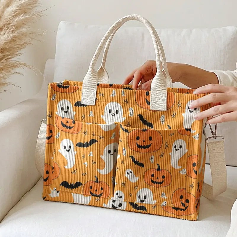 Ghost & Pumpkin Tote Bag