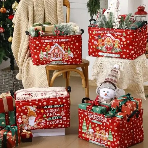 Gingerbread Holiday Storage Basket
