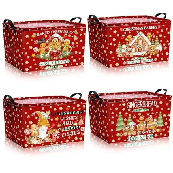 Gingerbread Holiday Storage Basket