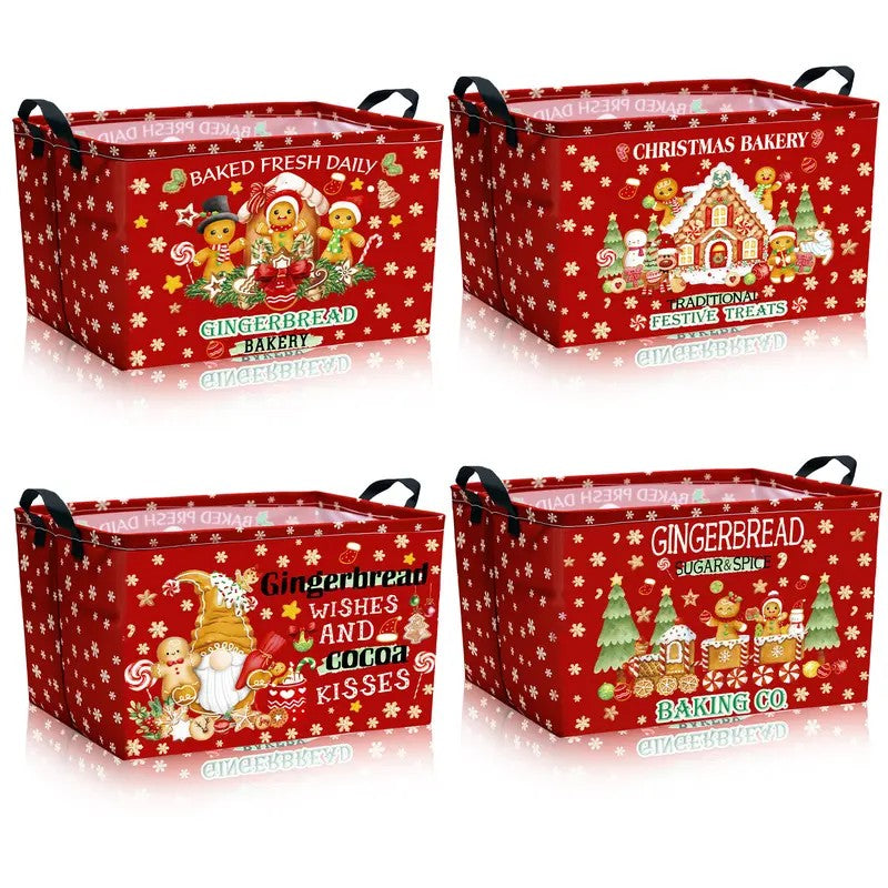 Gingerbread Holiday Storage Basket