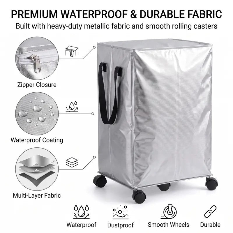 Silver Rolling Storage Bag
