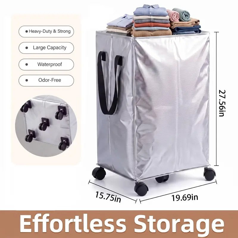 Silver Rolling Storage Bag