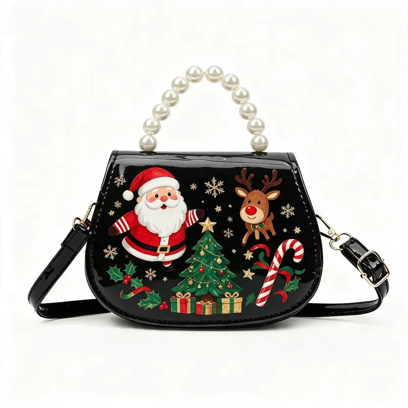 Plaid Snowman Crossbody Bag