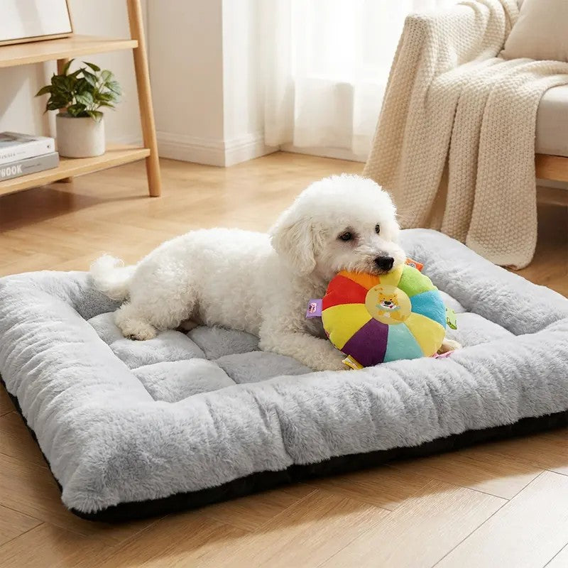 Plush Square Pet Bed