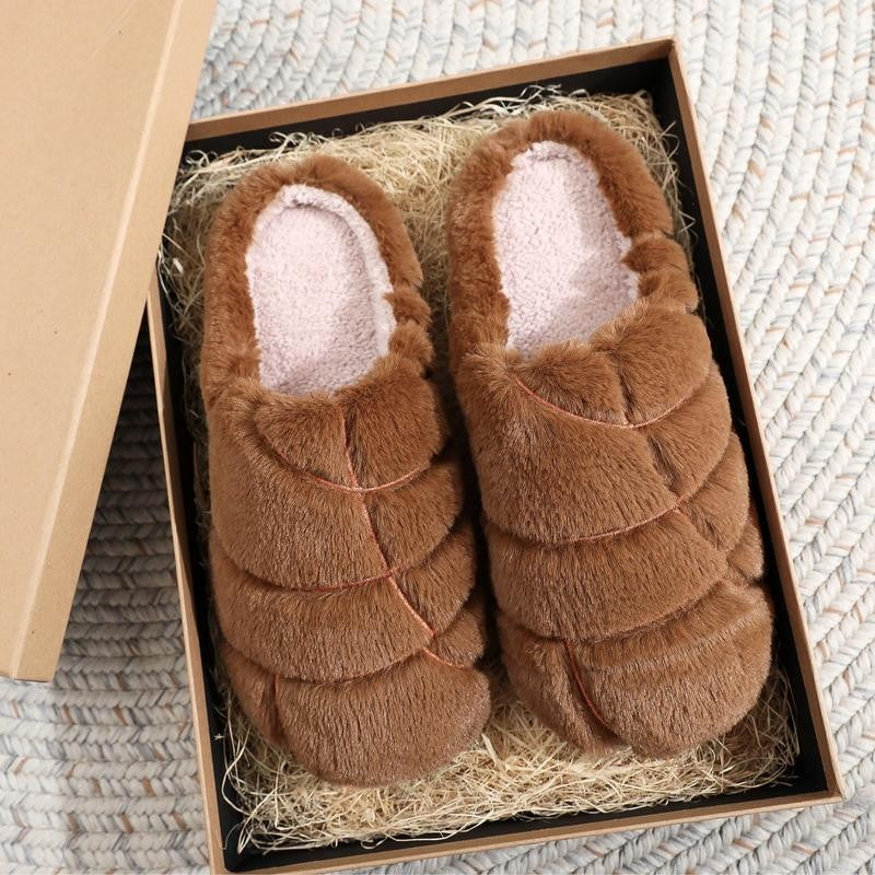 Quilted Plush Slippers