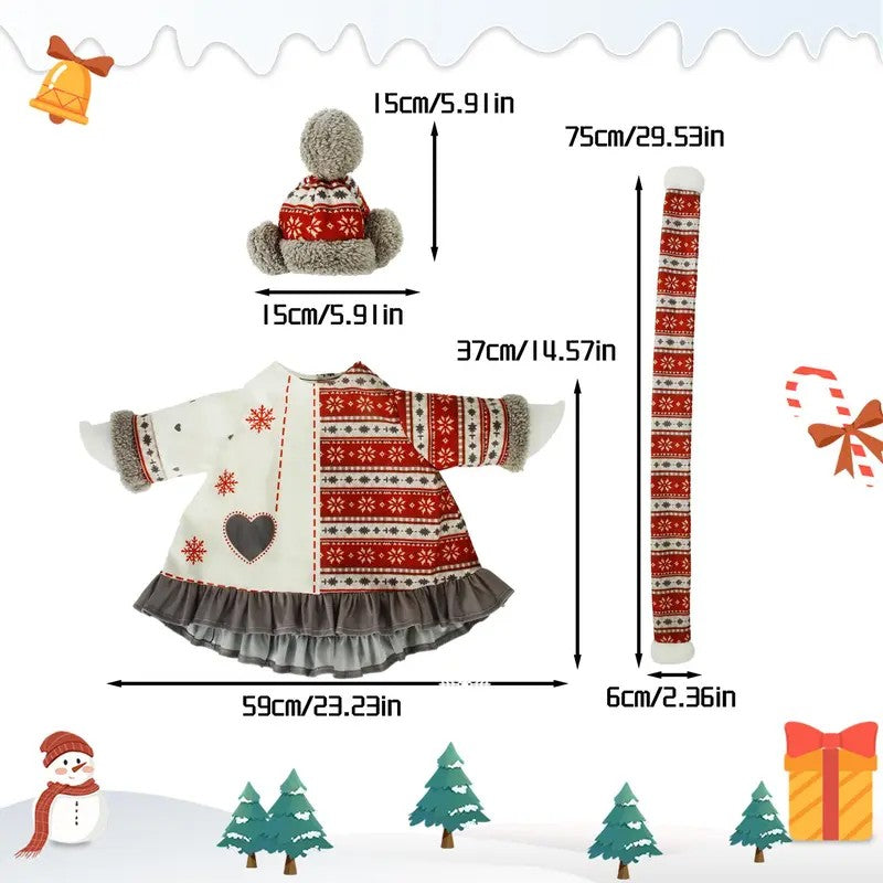 Winter Snowflake Goose Figurine