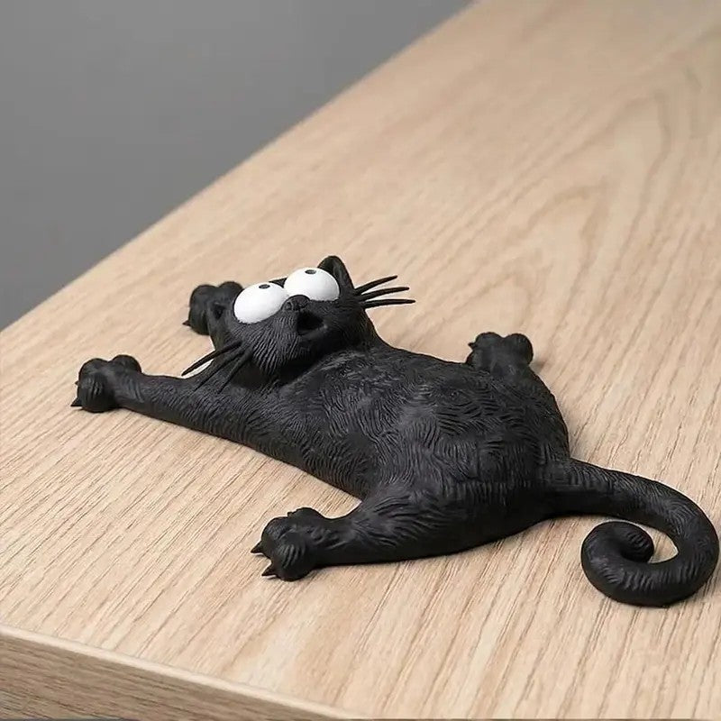 Playful Black Cat Magnet