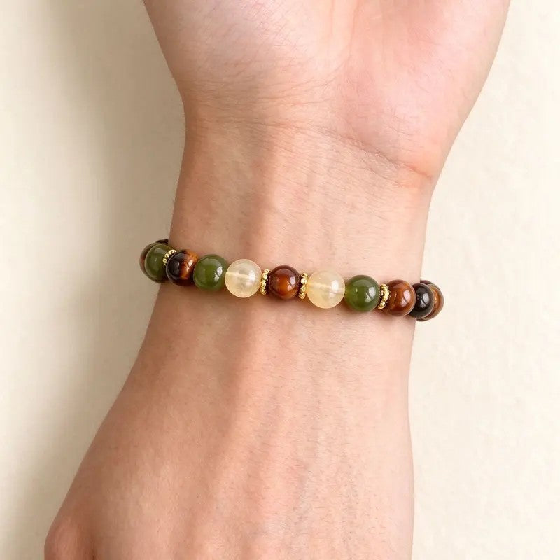 Earth Tone Beaded Bracelet