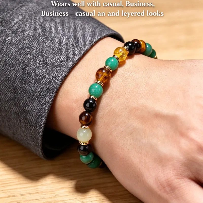 Earth Tone Beaded Bracelet