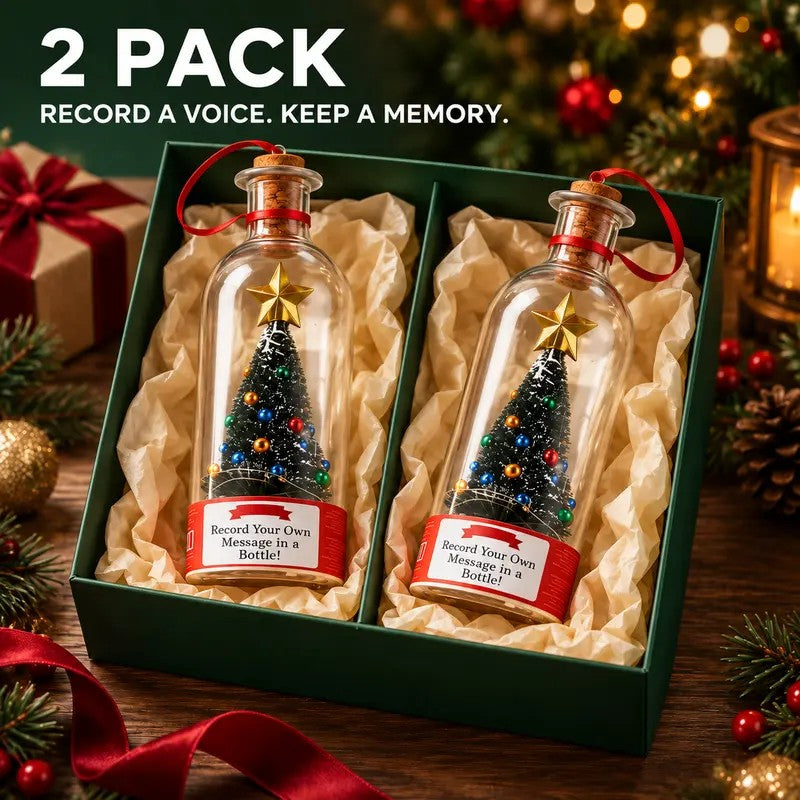 Recordable Christmas Tree Bottle Set
