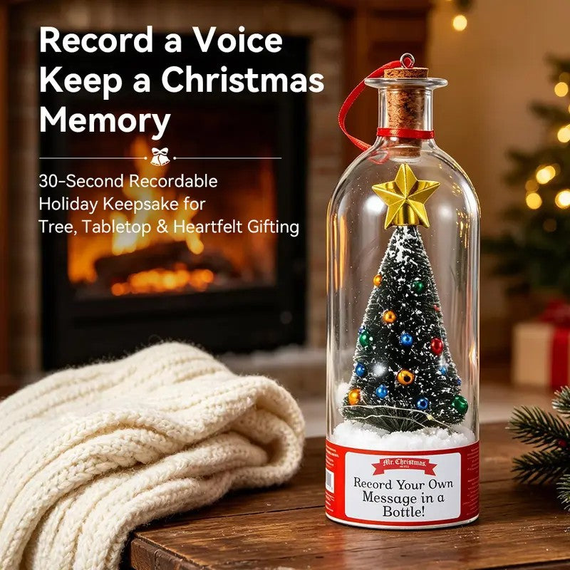 Recordable Christmas Tree Bottle Set