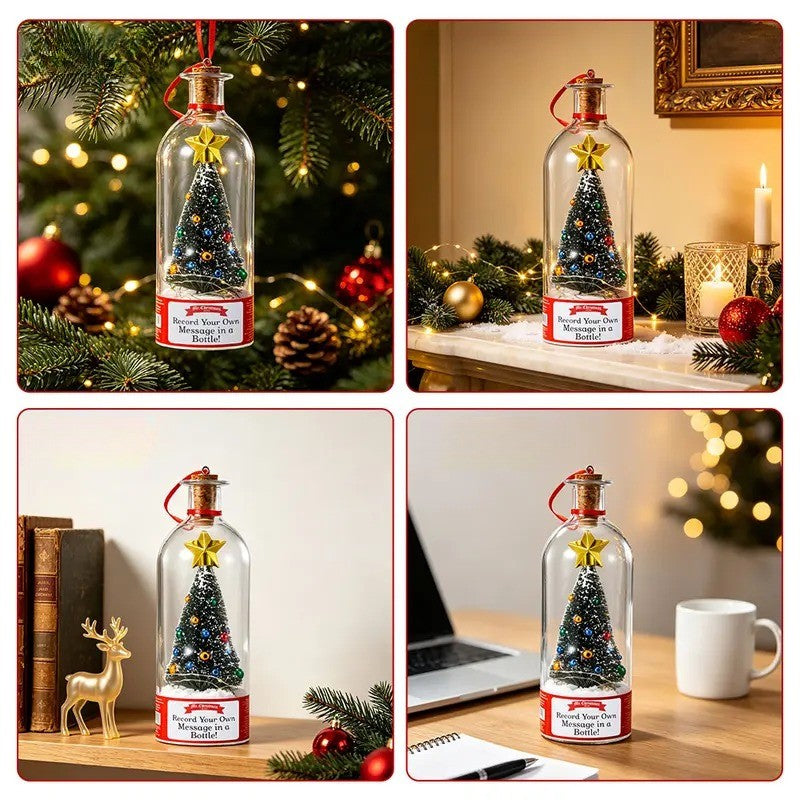 Recordable Christmas Tree Bottle Set
