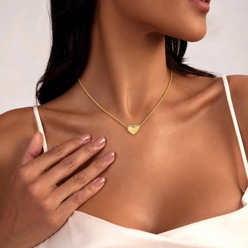 Mini Puffy Heart Necklace